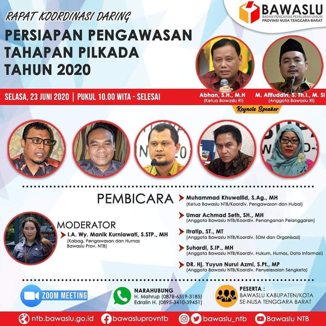 Abhan Minta Tetap Jaga Profesionalisme,    Integritas dan Kekompakan  Pada Pilkada Serentak 2020