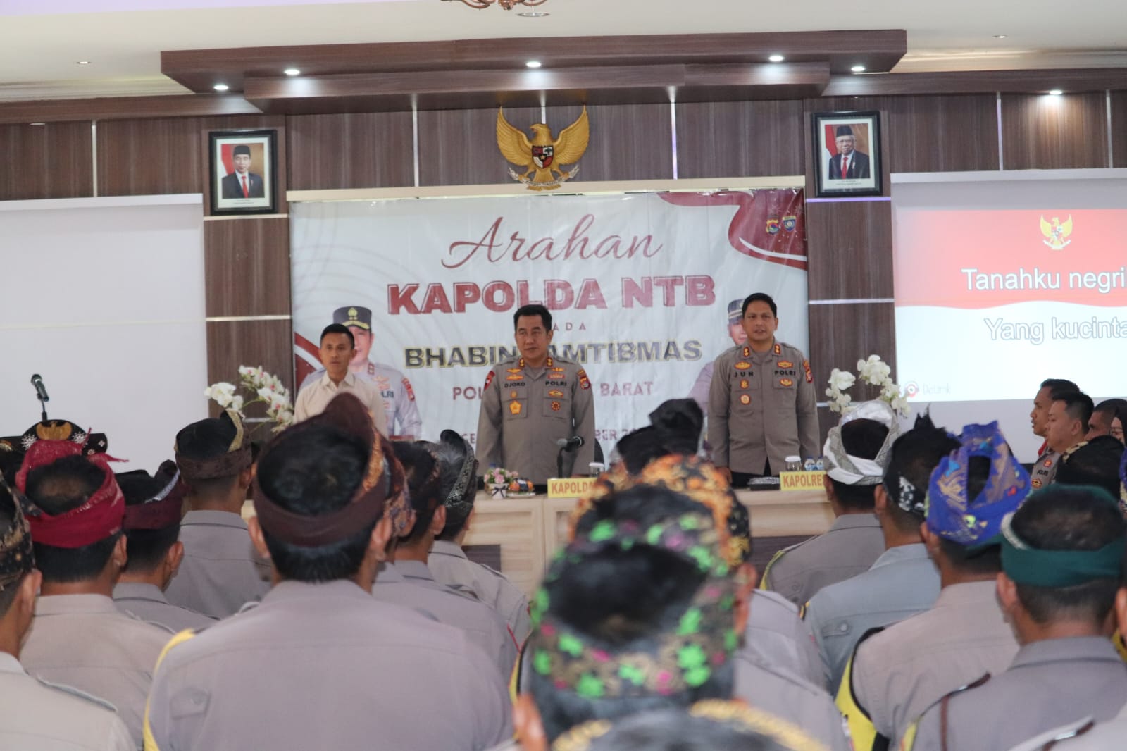 Dukung Wujudkan Pemilu Kondusif, Bawaslu NTB Hadiri Arahan Kapolda NTB untuk Bhabinkamtibmas