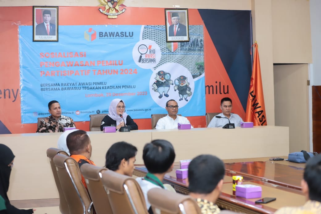 Sambangi Bawaslu NTB, Lolly Ajak Pengawas Partisipatif Berani Laporkan Dugaan Pelanggaran