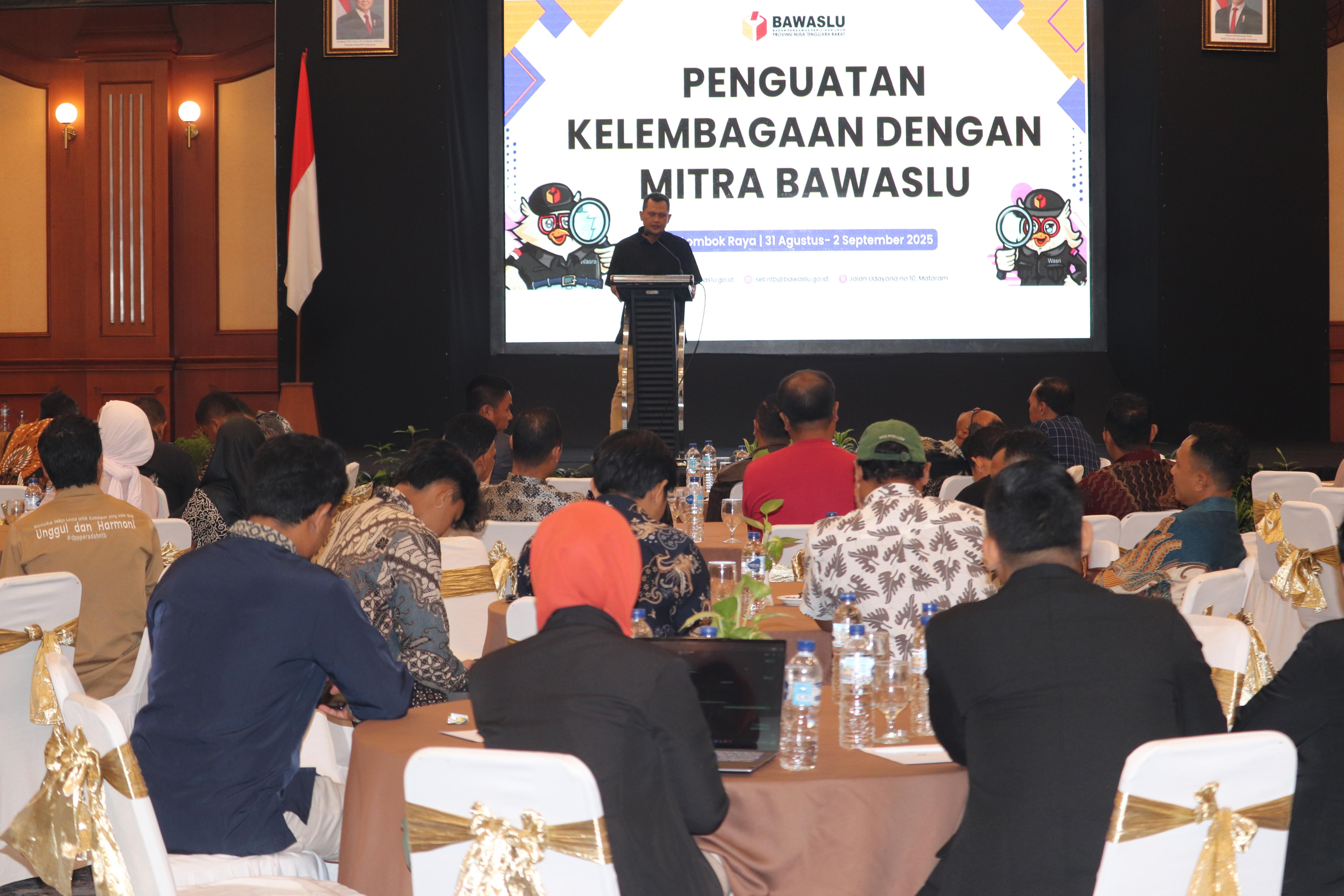 Bawaslu NTB Gelar Penguatan Kelembagaan Bersama Mitra Strategis Pasca Pemilu 2024