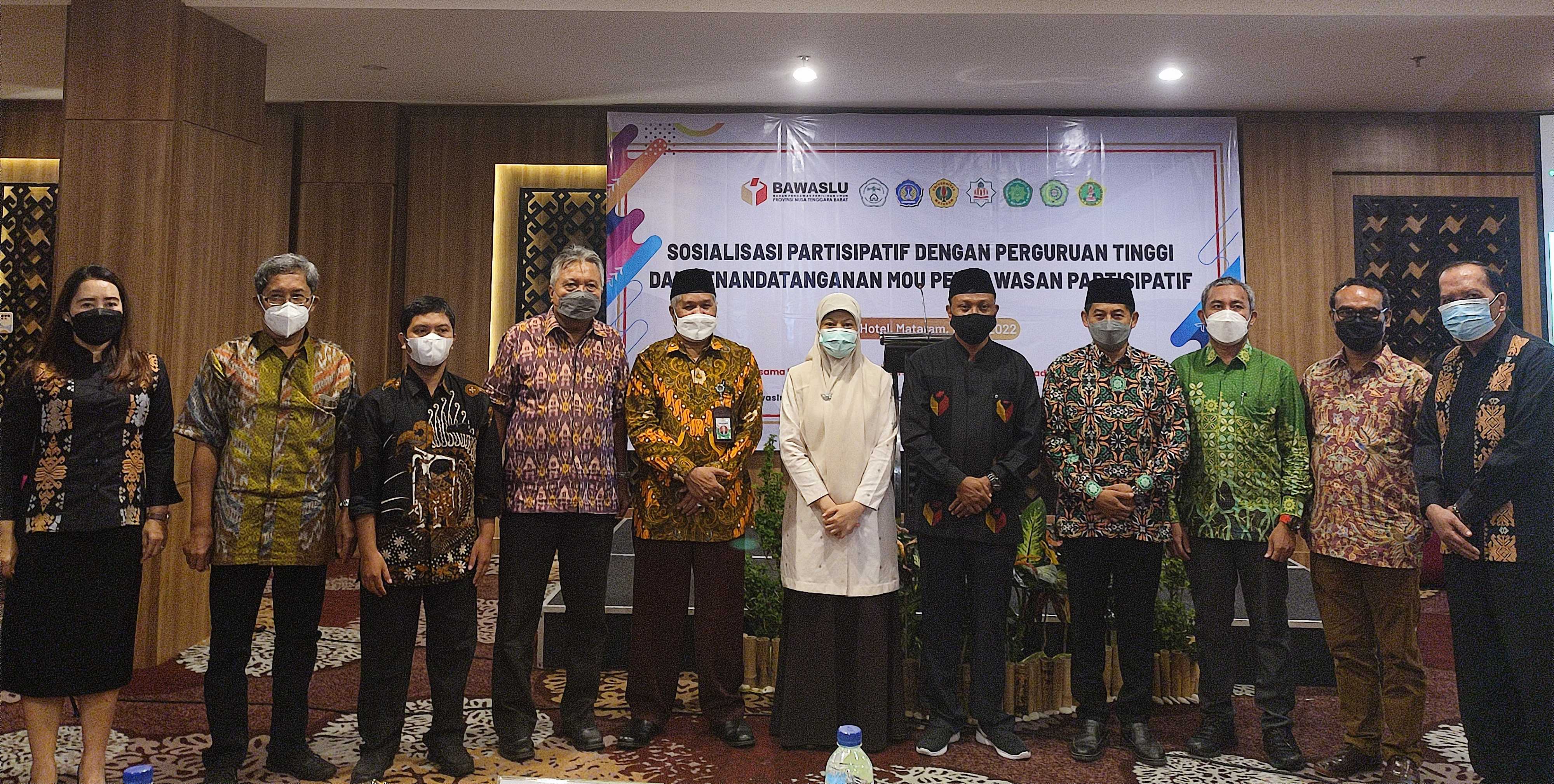 Jelang Pemilu Serentak 2024, Bawaslu NTB Jalin Kerjasama Dengan Tujuh Perguruan Tinggi