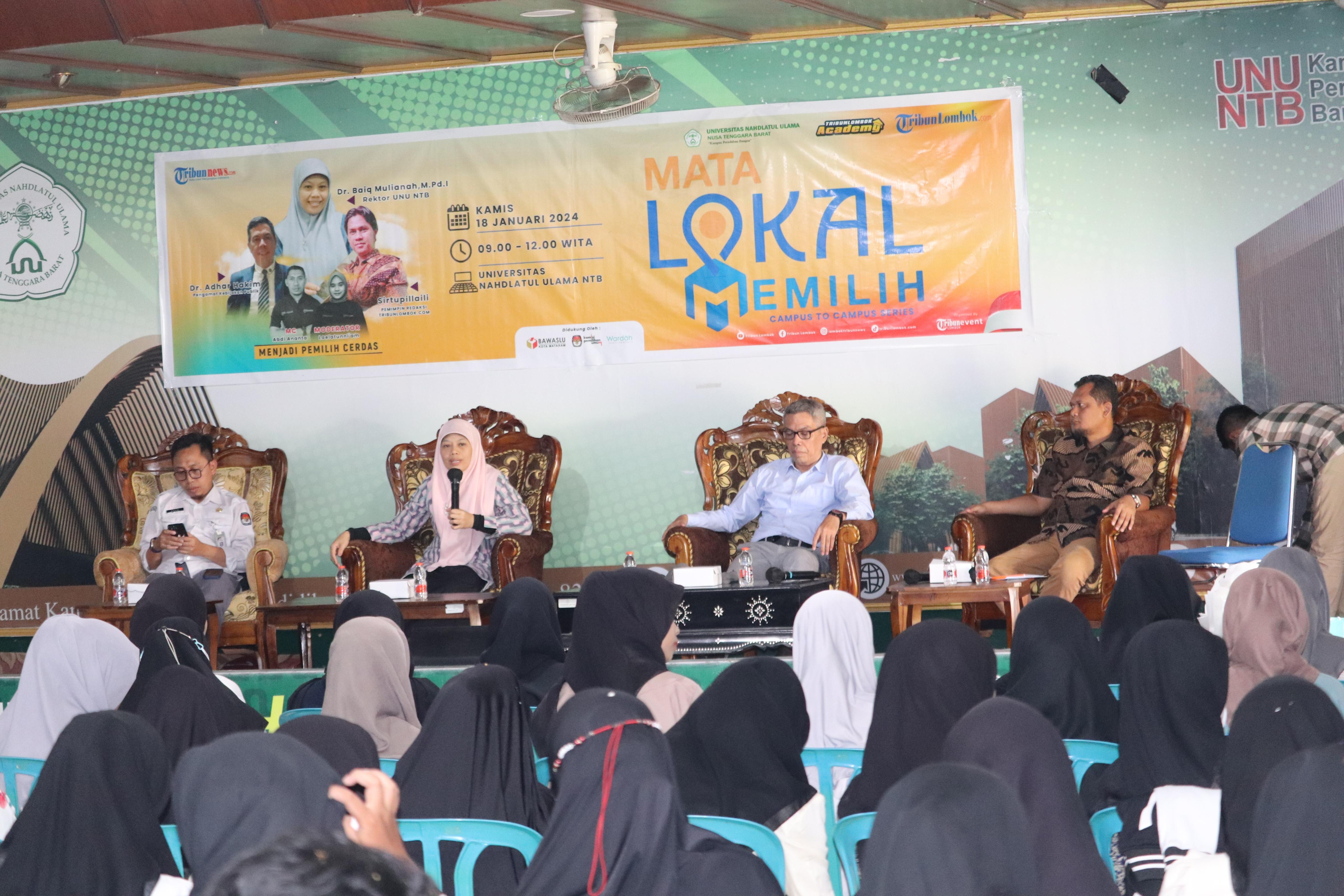 Hadir dalam Mata Lokal Memilih Campus to Campus, Itratip Ajak Gen-Z Serukan Anti Politik Uang