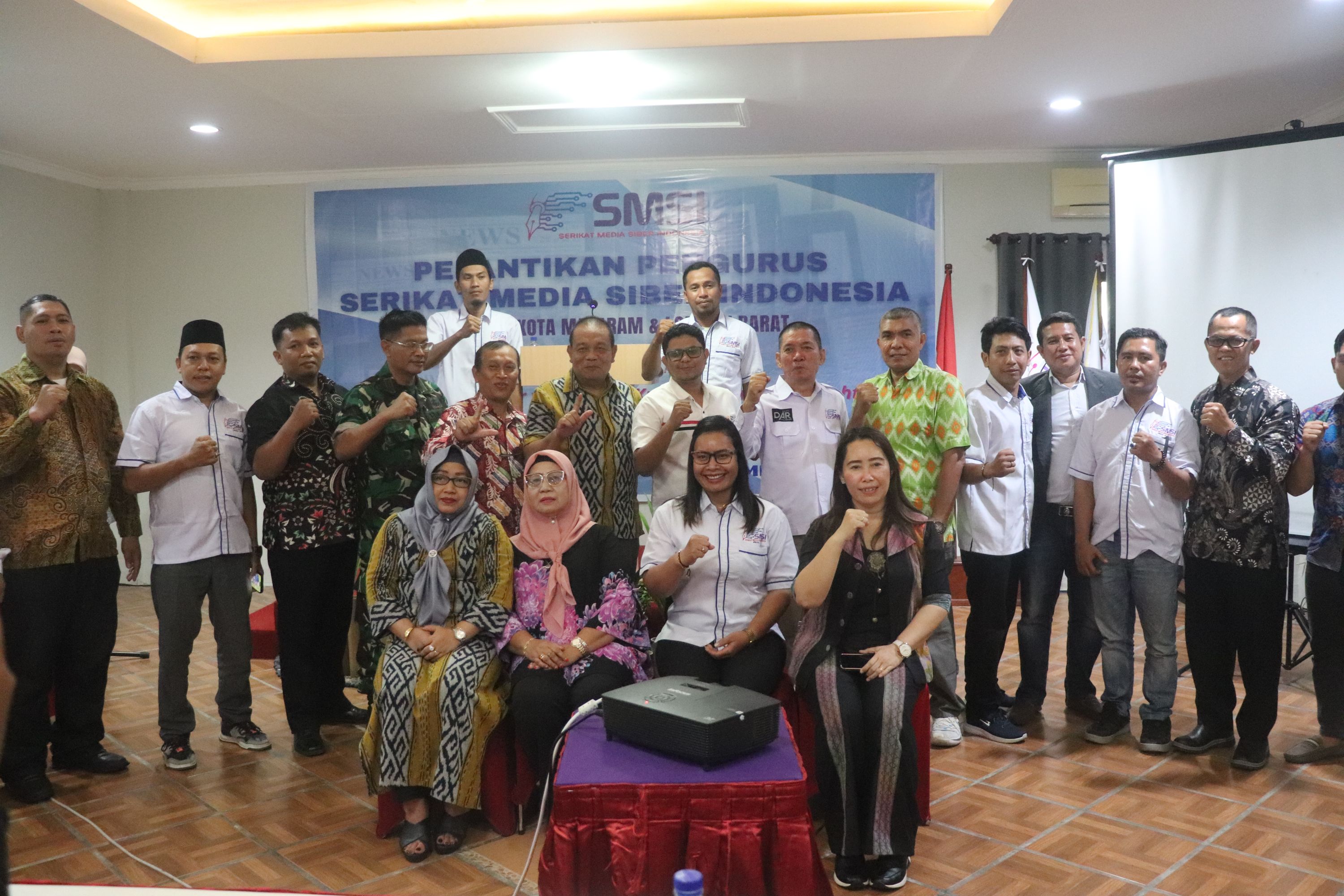 Bawaslu NTB Hadiri Pelantikan Pengurus SMSI Kota Mataram dan Kabupaten Lombok Barat