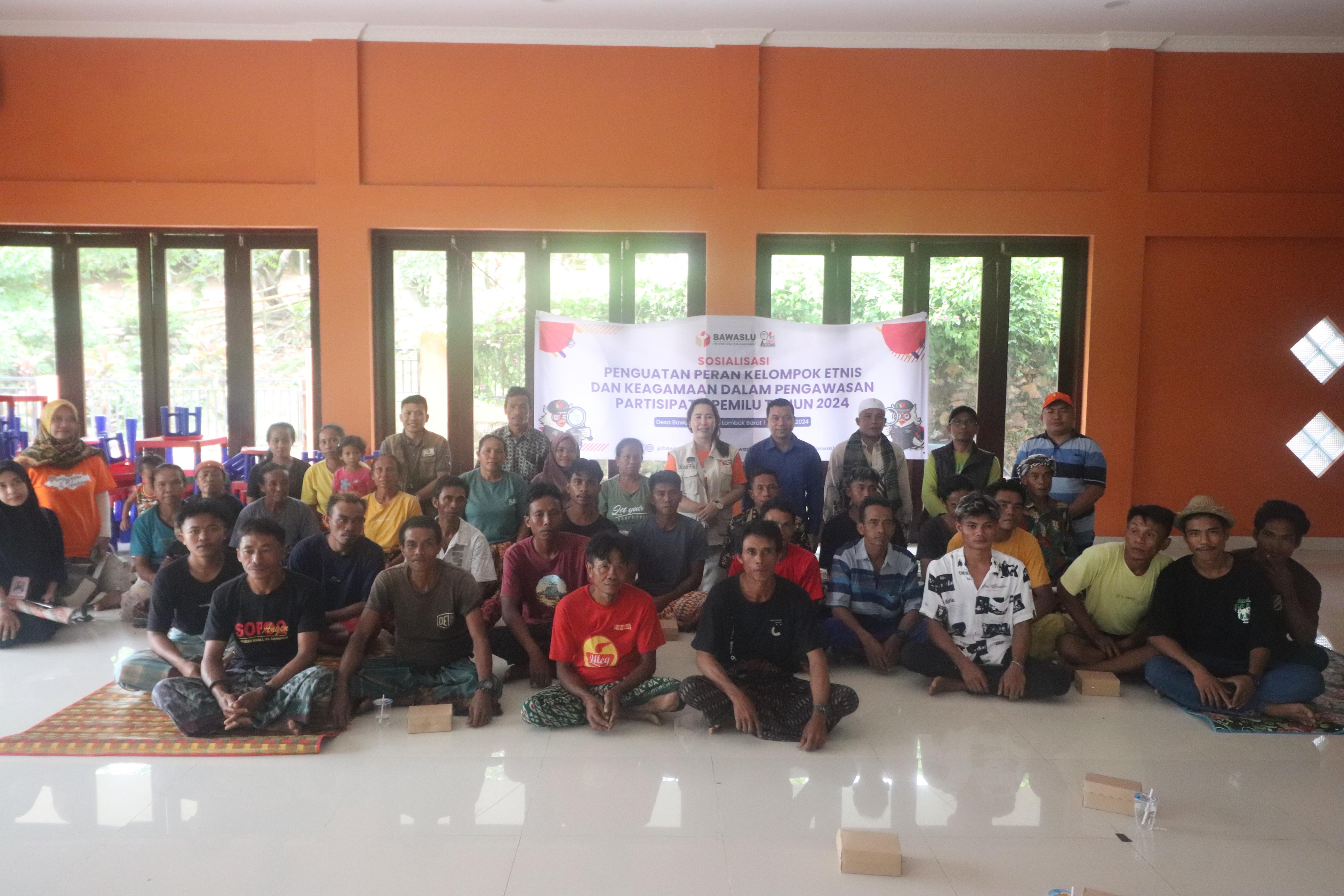 Masifkan Pengawasan Partisipatif, Bawaslu NTB Kuatkan Peran Kelompok Etnis dan Keagamaan