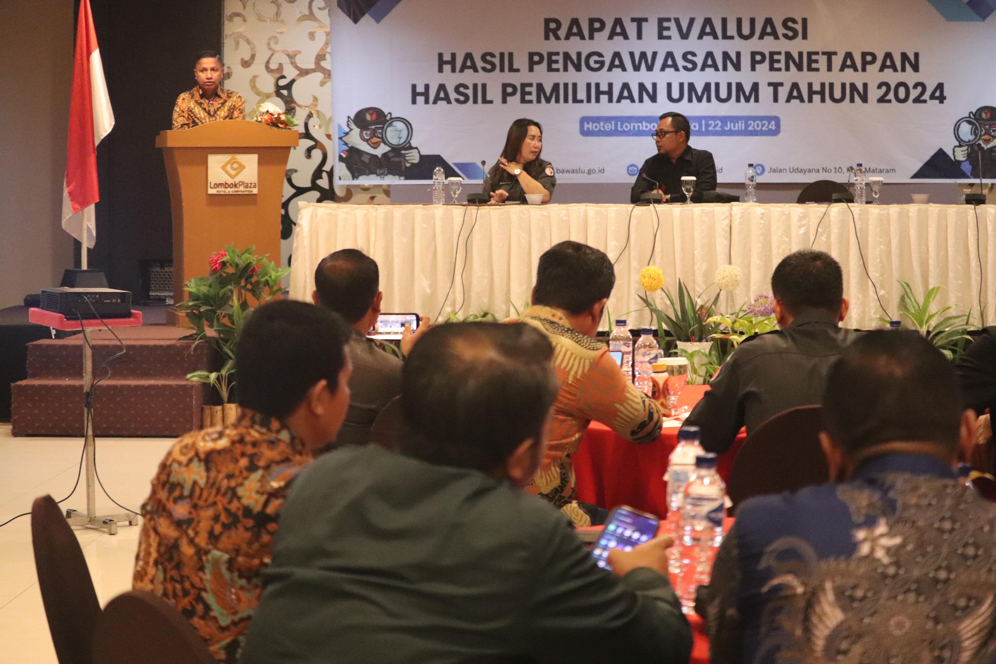Gelar Evaluasi Hasil Pengawasan Pemilu 2024, Bawaslu NTB Kian Tingkatkan Fungsi Pencegahan dan Humas