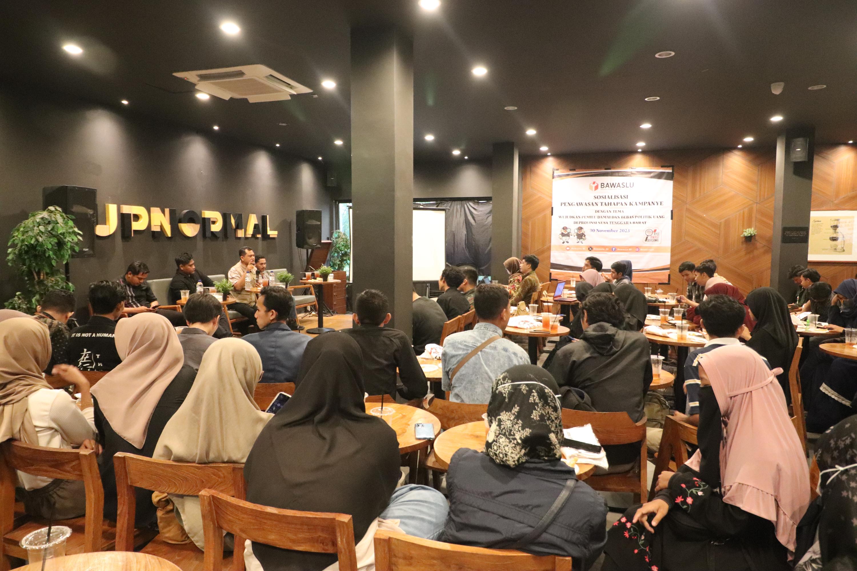 Bawaslu Tekankan Politiknya Anak Muda Bukan Politik Uang