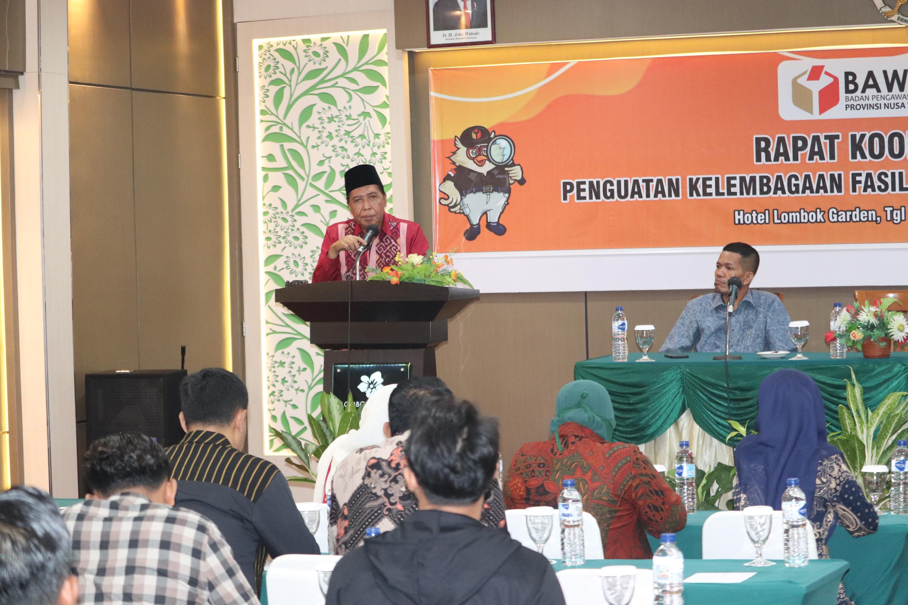 Bawaslu NTB Gelar Rakor Penguatan Kelembagaan  Fasilitasi Saksi Peserta Pemilu 2024