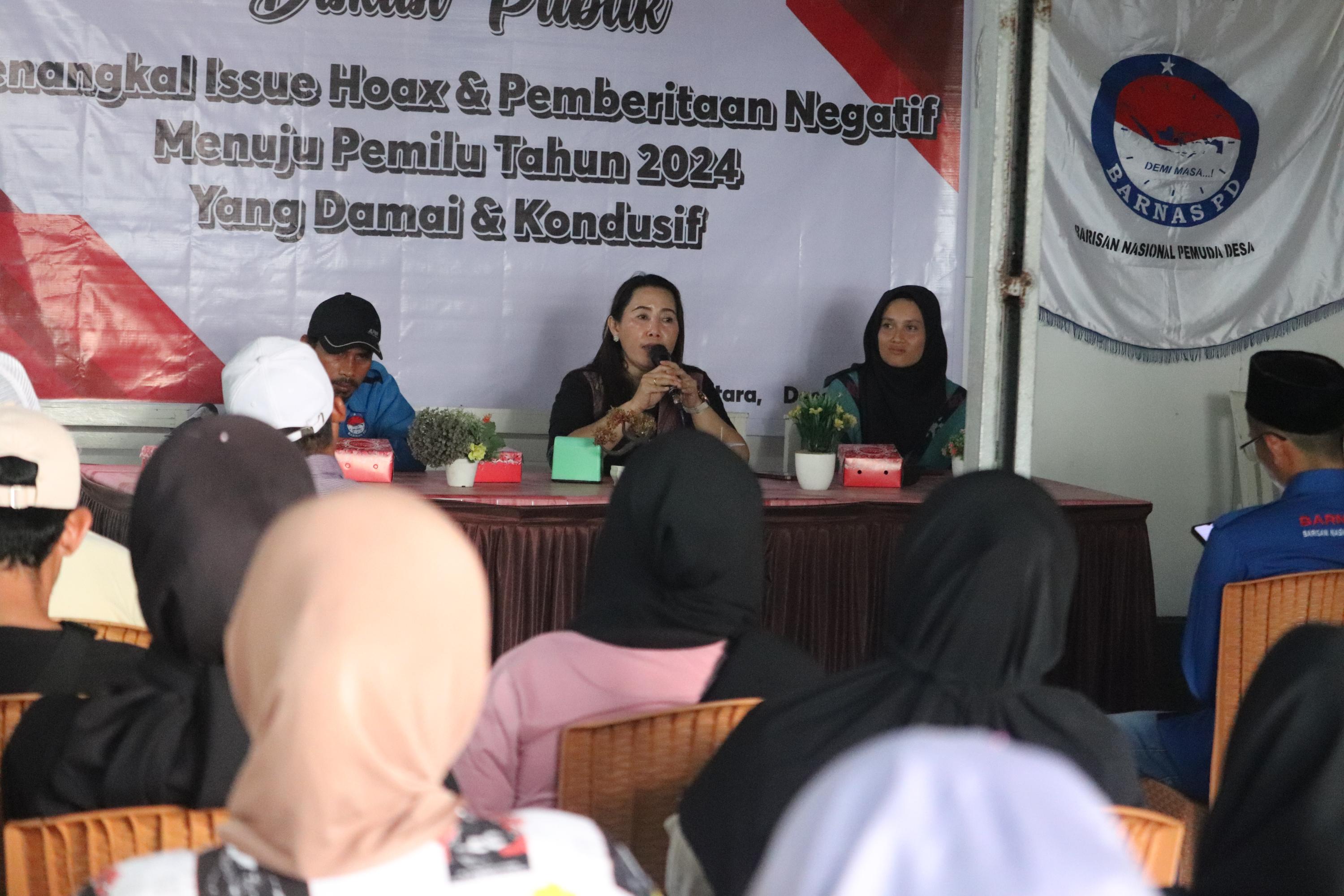 Diskusi Publik Tangkal Hoax dan Isu Negatif, dengan Barnas PD dan Polda NTB