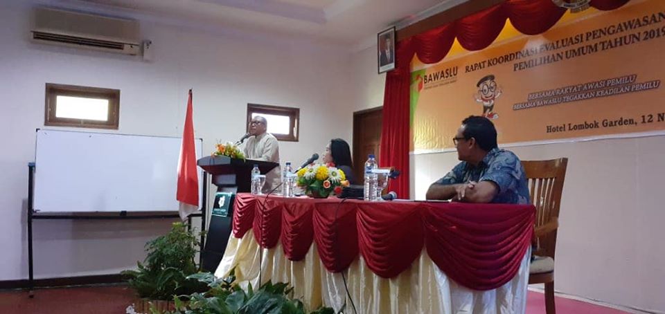 Bawaslu NTB Evaluasi Kinerja Relawan Pemilu