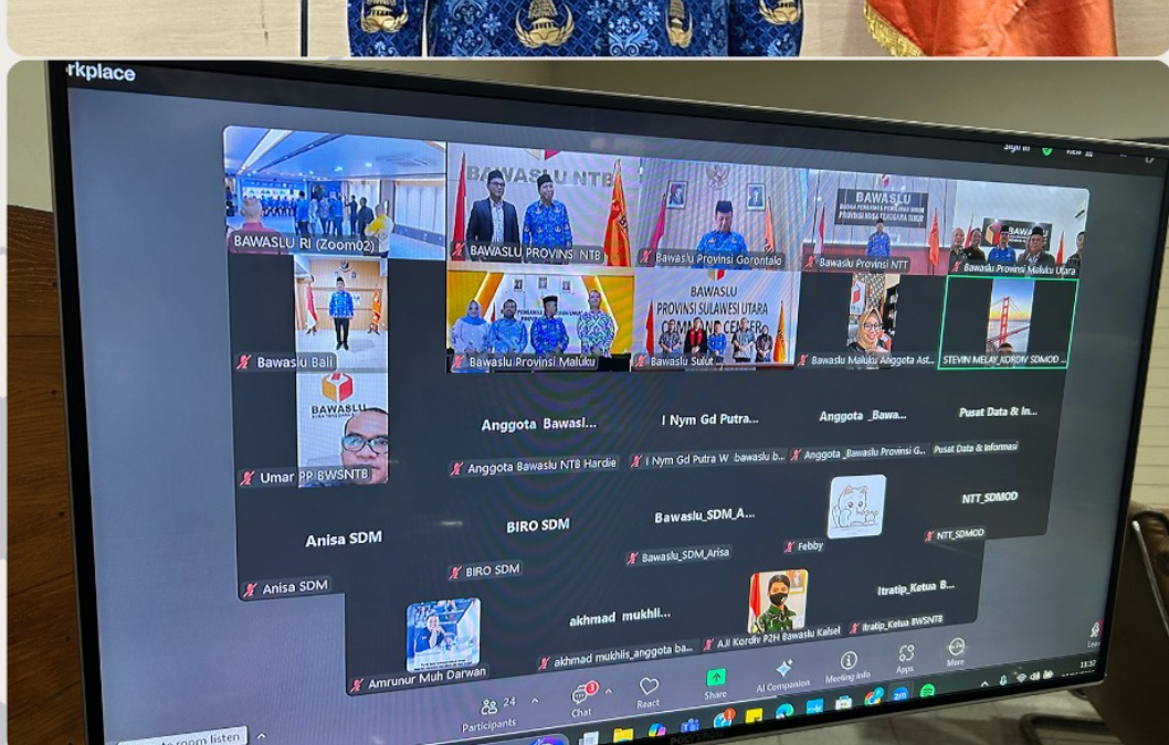 Kasek Bawaslu NTB Ikut Prosesi Jabatan Pimpinan Tinggi Pratama di Lingkungan Bawaslu