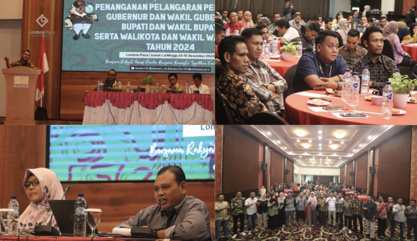 Bawaslu NTB Apresiasi Kinerja Jajaran dalam Rapat Evaluasi Penanganan Pelanggaran Pilkada 2024