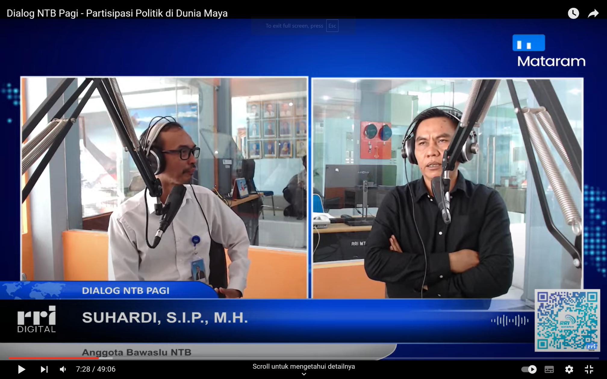 Suhardi: Keterlibatan Masyarakat dan Partisipasi Pemuda Di Dunia Maya