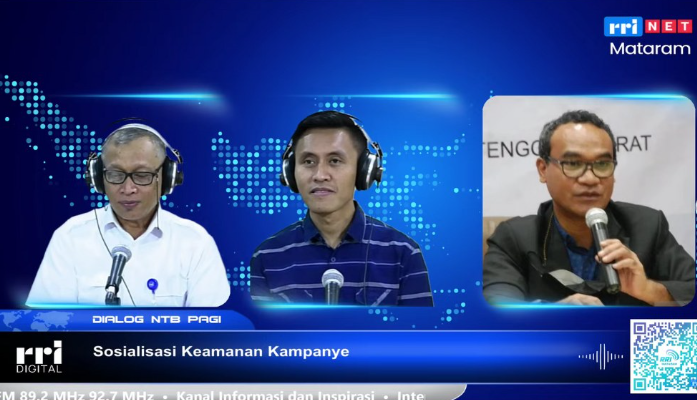 Diskusi Dialog NTB Pagi: Anggota Bawaslu NTB dan KPU Bahas Persiapan Kampanye Pemilu 2024 dan Pentingnya Ketaatan terhadap Regulasi