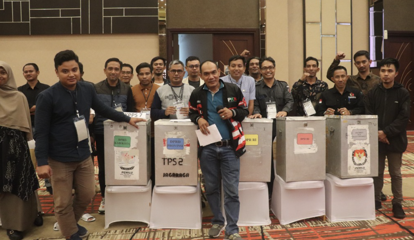 Tingkatkan Kompetensi Saksi Peserta Pemilu, Bawaslu NTB Gelar Pelatihan dan Simulasi Pemungutan Suara