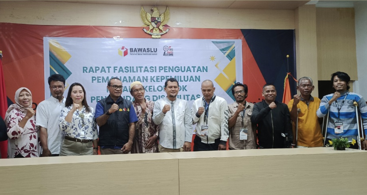 Terima Audiensi PPUD NTB, Bawaslu NTB Kian Fokus Kawal Hak Pilih Penyandang Disabilitas dan TPS Akses