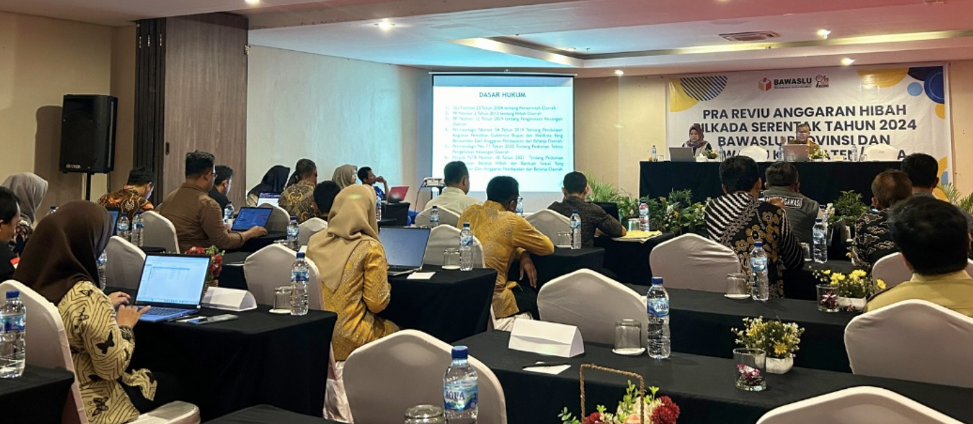 Komitmen Kelola Dana Hibah Sesuai Aturan, Bawaslu NTB Gelar Rapat Pra-Reviu Anggaran Hibah Pilkada 2024