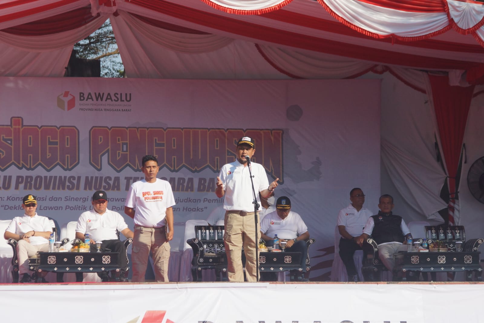 Bawaslu Gelar Apel Siaga Pengawasan Pemilu 2024:Sinergi Pengawas Pemilu Wujudkan Pemilu Demokratis