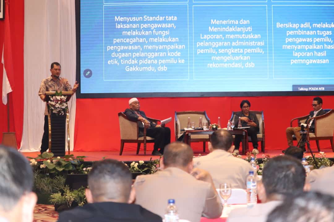 Hadiri Rapim Polda NTB, Itratip Dorong Stakholder Cegah Potensi Kerawanan Pelanggaran Pemilu