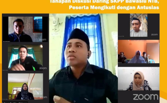 Peserta SKPP Bawaslu NTB Tuntaskan Tahapan Diskusi Secara Daring
