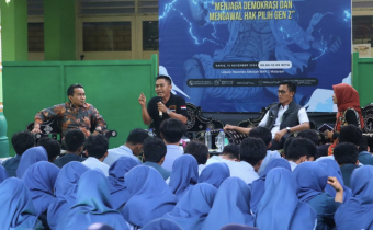 Tingkatkan Partisipasi Gen-Z, Bawaslu NTB Sosialiasikan Pilkada 2024 bersama KPU NTB  di MAN 1 Mataram