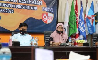 Penyerahan Hasil Pemeriksaan Kesehatan Bakal Pasangan Calon Bupati/Wakil Bupati se- NTB