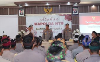 Dukung Wujudkan Pemilu Kondusif, Bawaslu NTB Hadiri Arahan Kapolda NTB untuk Bhabinkamtibmas