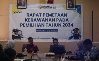 Hadapi Dinamika Pemilihan Serentak Tahun 2024, Bawaslu NTB Gelar Pemetaan Kerawanan