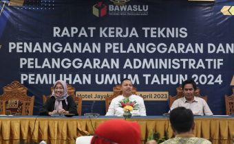 Perkuat Kapasitas Pengawas, Bawaslu Gelar Rapat Kerja Teknis Penanganan Pelanggaran Pemilu