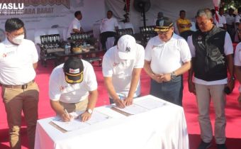 Solid Mewujudkan Pemilu Bersih dan Tolak Kampanye di Tempat Ibadah dan Pendidikan Bawaslu MOU dengan Kanwil Kemenag NTB