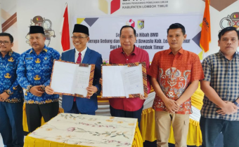 Bawaslu NTB Tandatangani Naskah Hibah Pemda Lombok Timur Kepada Bawaslu Lotim