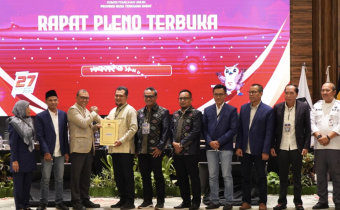 Bawaslu NTB Hadir Rapat Pleno Terbuka Penetapan Pasangan Calon Gubernur dan Wakil Gubernur Terpilih