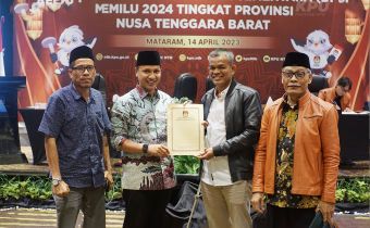 Hampir Sentuh 4 Juta Pemilih, KPU NTB Sampaikan Rekapitulasi DPS Tingkat Provinsi