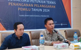 Gelar Rapat Juknis Penanganan Pelanggaran, Suhardi Sampaikan Pelanggaran Banyak Terjadi di Luar Tahapan